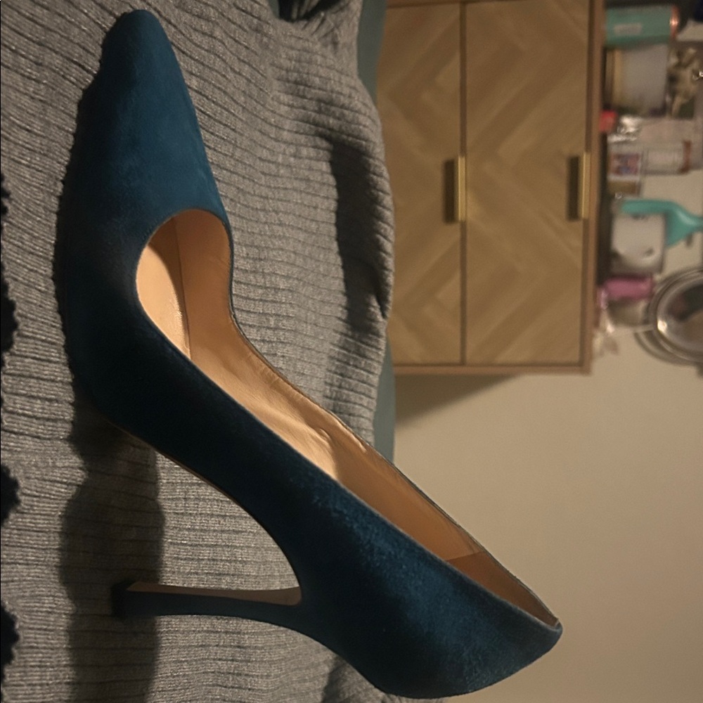 Manolo Blahnik Teal Heels
